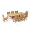 Sahara 9-Piece Dining Set w/ Stacking Side Chair (SET-76)