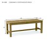Casablanca 2-Seater Backless Bench