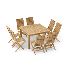 Windsor Comfort Chair 7-Piece Folding Dining Set