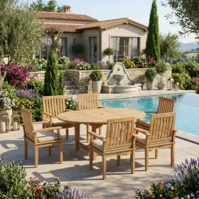 Bahama Brianna 7-Piece Extension Dining Set