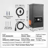 300W Low Voltage Landscape Transformer with Timer and Photocell Sensor, Waterproof Landscape Lighting Transformer, 120V AC to 12V/14V AC