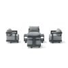 Granada 5-Piece Aluminum Deep Seating (SET-904-AL)