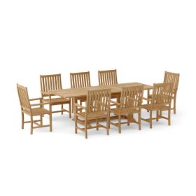 Bahama Wilshire Armchair 9-Pieces Extension Dining Set