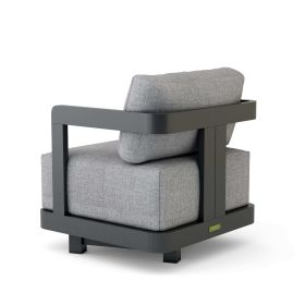 Granada Deep Seating Aluminum Swivel Armchair