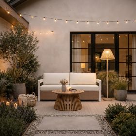 Lumika Solar Floor Lamp Beige