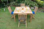 Windsor Comfort Chair 5-Piece Folding Dining Set