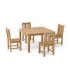 Windsor Classic Side Chair 5-Piece Dining Table Set