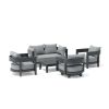 SET-173 5-pc Coronado Aluminum Deep Seating Set