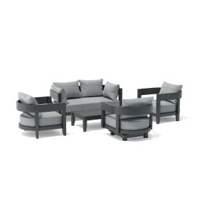 SET-173 5-pc Coronado Aluminum Deep Seating Set