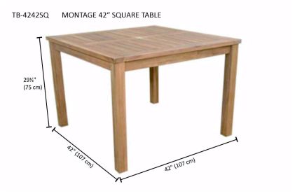 Montage 42" Square Table