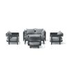 SET-173 5-pc Coronado Aluminum Deep Seating Set