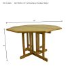 Butterfly 47" Octagonal FoldingTable