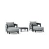 Coronado 5-Piece Aluminum Deep Seating Set