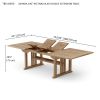 Sahara 106" Rectangular Double Ext. Table