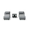 Granada 5-Piece Aluminum Deep Seating (SET-905-AL)