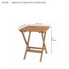 Windsor 24" Square Picnic Folding Table