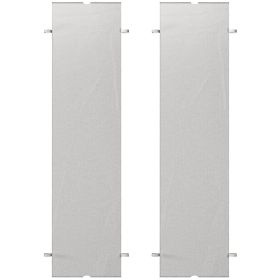 2 Pcs Pergola Replacement Canopy, UV Protection Pergola Shade Cover, Easy to Install, for 10 x 10ft Pergola, Light Gray