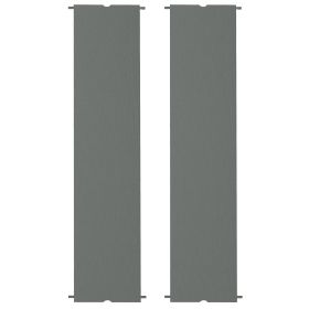 2 Pcs Pergola Replacement Canopy, UV Protection Pergola Shade Cover, Easy to Install, for 10 x 10ft Pergola, Dark Gray