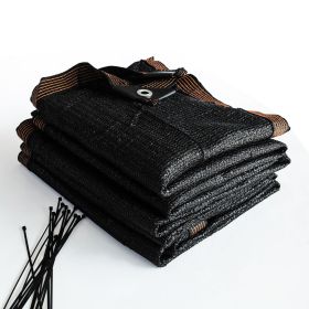90% 6ft*8ft Black sunshade net with reinforced nail buckle