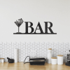 CIFbuy Vintage Black iron Happy Hour Sign Rustic Pub Wall Decor for Home Bar Man Cave Outdoor Patio Gaming Room(TikTok, temu pick-up service)