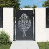 Garden Gate Anthracite 39.4x49.2" Steel Tree Design