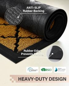 Front Door Mat Outside Entrance: All Weather Durable Welcome Mat for Indoor Outdoor Entryway, Patio