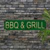 Vintage Aluminum BBQ Sign UV Printed Metal Plaque Waterproof Dustproof For Home Garage Cafe Restaurant Bar Decor