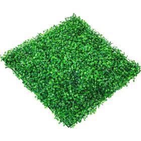 VEVOR 12PCS 10x10 inch Artificial Boxwood Panels, Boxwood Hedge Wall Mat,Artificial Grass Backdrop Wall