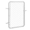 Chain Link Fence Gate, 32 x 46 in, Adjustable Chain Link Fence Panel, Fit 2-6 ft (W) x 4 ft (H) Garden Fence Gate Opening