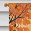 Scottish Terrier Fall House Flag Large Porch Sleeve Pole Decorative Outside Yard Banner Artwork Wall Hanging, Polyester, House Size, Multicolor