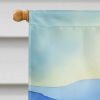 Kentucky Goldenrod in Watercolor House Flag Large Porch Sleeve Pole Decorative Outside Yard Banner Artwork Wall Hanging, Polyester, House Size