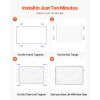 Chain Link Fence Gate, 72 x 48 in, Adjustable Chain Link Fence Panel, Fit 2.2-6 ft (W) x 6 ft (H) Garden Fence Gate Opening