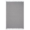 LOOM & LUXE Collection 5X7 White /Geometric Indoor/Outdoor Area Rug