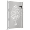 Garden Gate 39.4x59.1" Corten Steel Tree Design
