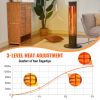 Infrared Heater, 1500W Remote Control Electric Space Heater, Patio Heater w/ 3 Speeds & Timer & Tip-Over Protection, Outdoor/Outdoor for Bedroom