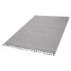 LOOM & LUXE Collection 5X7 White /Geometric Indoor/Outdoor Area Rug
