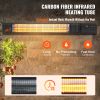 Infrared Heater, 1500W Remote Control Electric Space Infrared Heater, Carbon Infrared Outdoor Heater with 9 Speeds & 24h Timer, for Porch,Patio