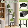 4 Tier Plant Stand Indoor Outdoor, Metal Plant Shelf for Multiple Plants