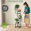 4 Tier Plant Stand Indoor Outdoor, Metal Plant Shelf for Multiple Plants