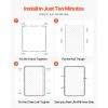 Chain Link Fence Gate, 32 x 46 in, Adjustable Chain Link Fence Panel, Fit 2-6 ft (W) x 4 ft (H) Garden Fence Gate Opening