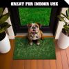 Home Entrance Green Leaves Door Mat Deluxe 17x29.5 in Absorbent Natural Rubber Non Slip Indoor Outdoor Easy Clean Beautiful Welcome Mats for Front Doo