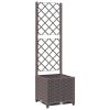 Garden Planter Brown Polypropylene 15.7 x 15.7 x 53.5 in Planters