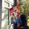 Calla Lilies in Color House Flag Large Porch Sleeve Pole Decorative Outside Yard Banner Artwork Wall Hanging, Polyester, House Size, Multicolor