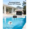 7-in-1 Wi-Fi Weather Station with APP, 7.5 in Display, Wireless Solar Powered Outdoor Sensor, with Pool Thermometer, Rain Gauge