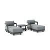 Granada 5-Piece Aluminum Deep Seating (SET-905-AL)