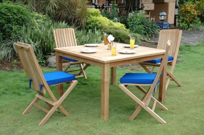 Windsor Comfort Chair 5-Piece Folding Dining Set
