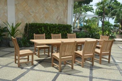 Bahama Sahara 9-Piece 10' Rectangular Dining Set (SET-79)