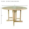Butterfly 47" Round Folding Table