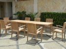 Bahama Stackable Sahara 9-Piece Rectangular Dining Set (SET-77)