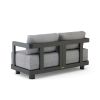 Granada Deep Seating Aluminum Loveseat